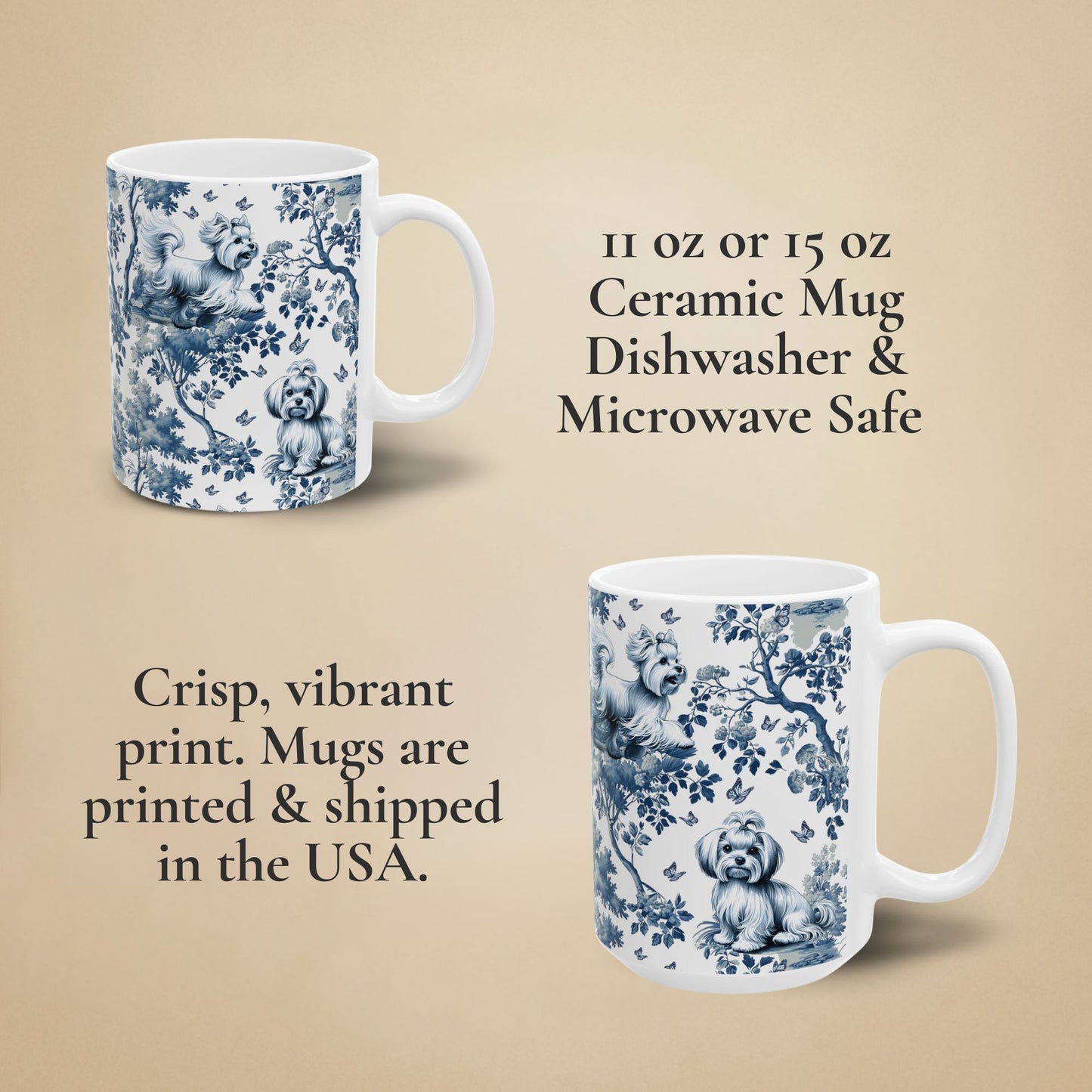 Maltese Mug - Toile