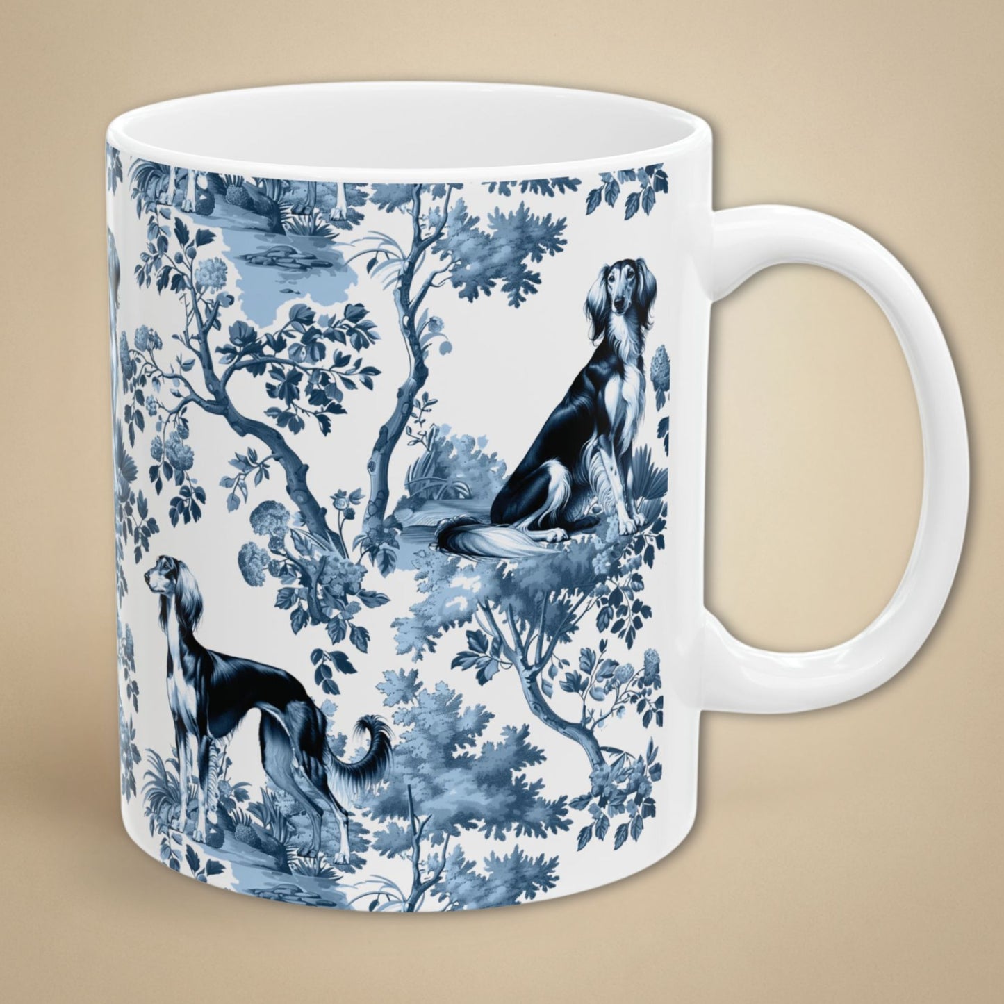 Saluki Mug - Toile