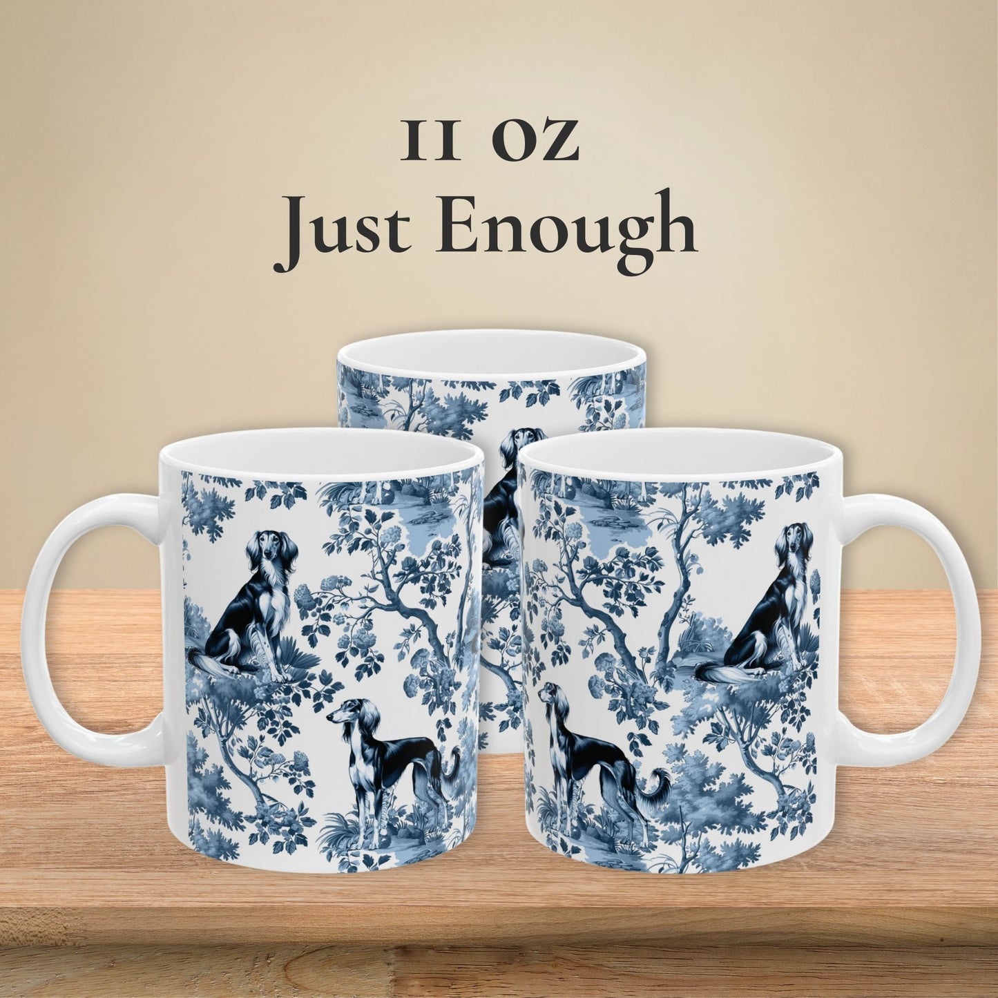 Saluki Mug - Toile
