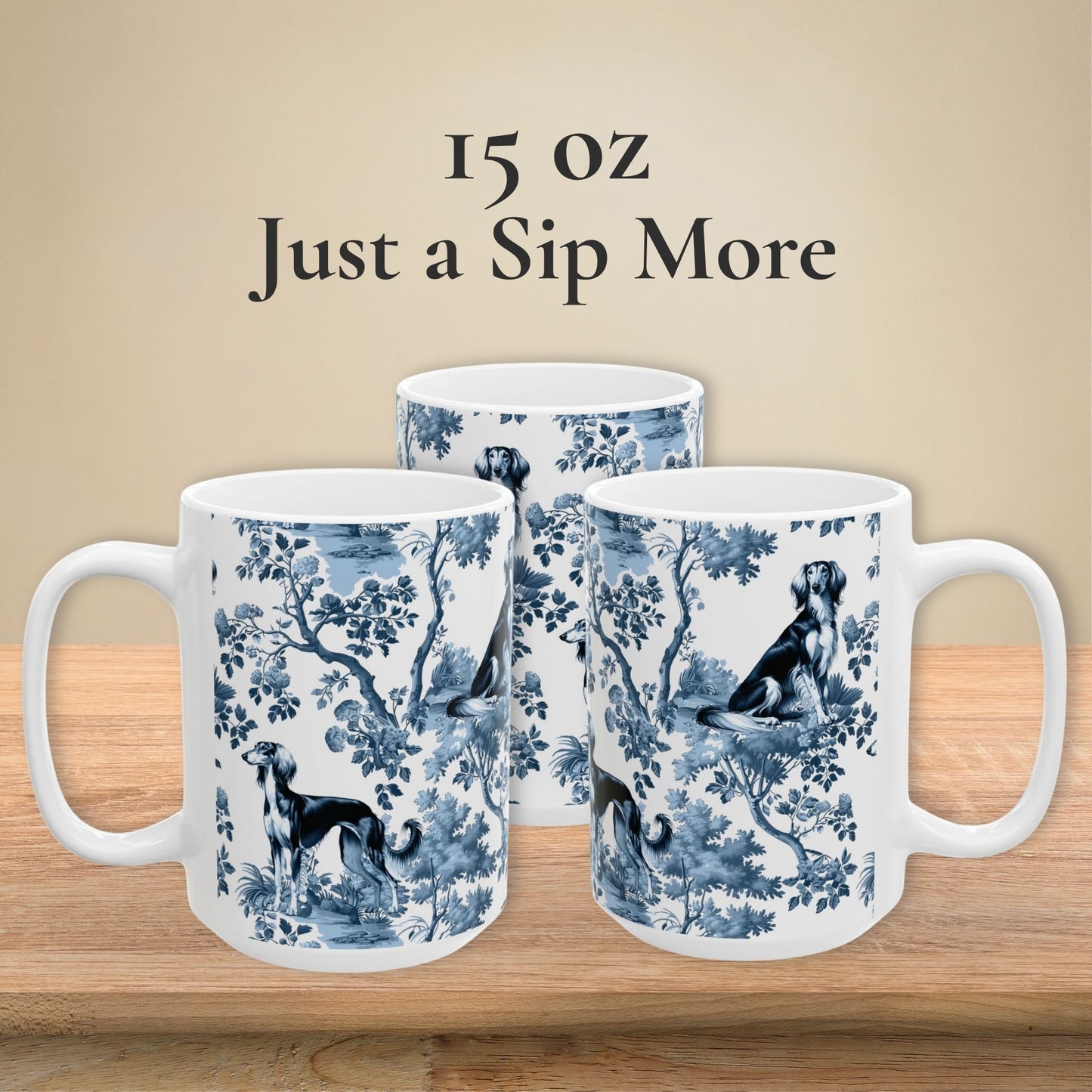 Saluki Mug - Toile