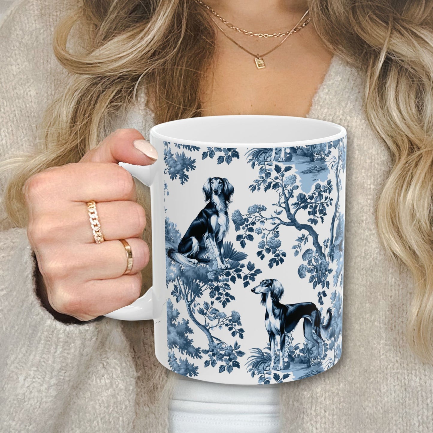 Saluki Mug - Toile