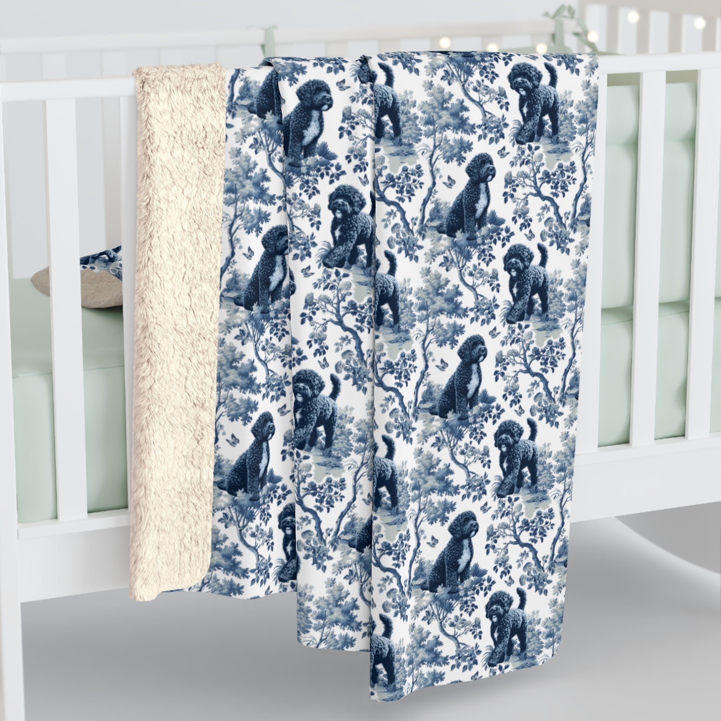 Portuguese Water Dog Blanket - Toile