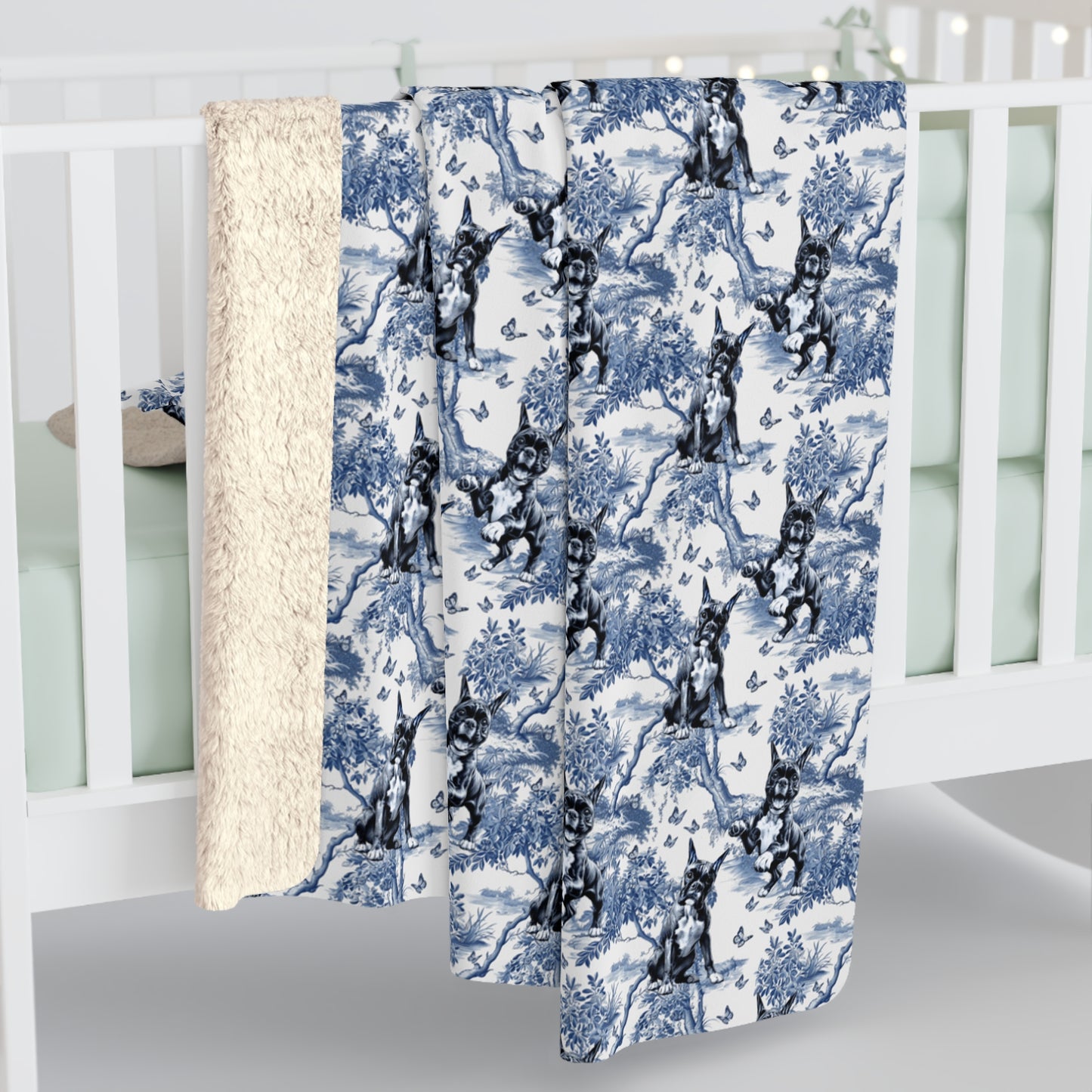 Boxer Dog Blanket - Toile