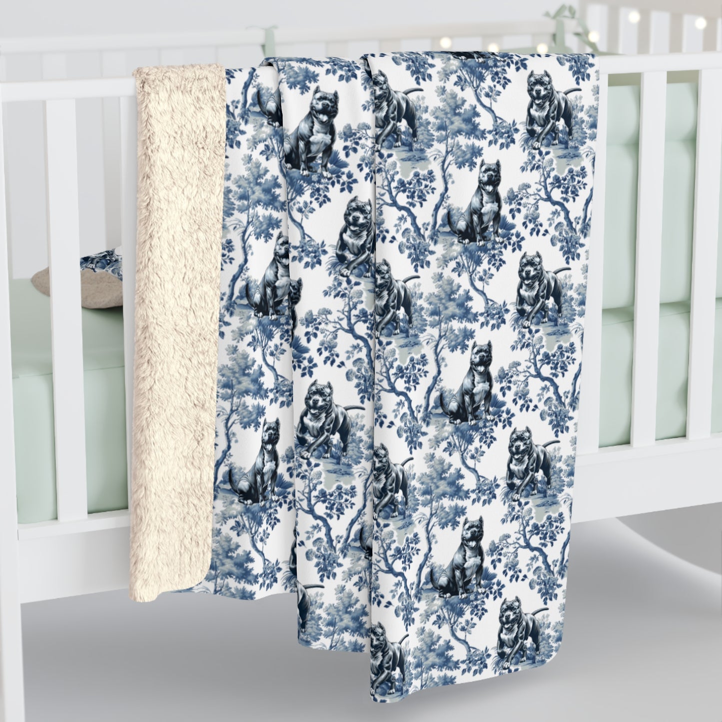 Pitbull Dog Blanket - Toile