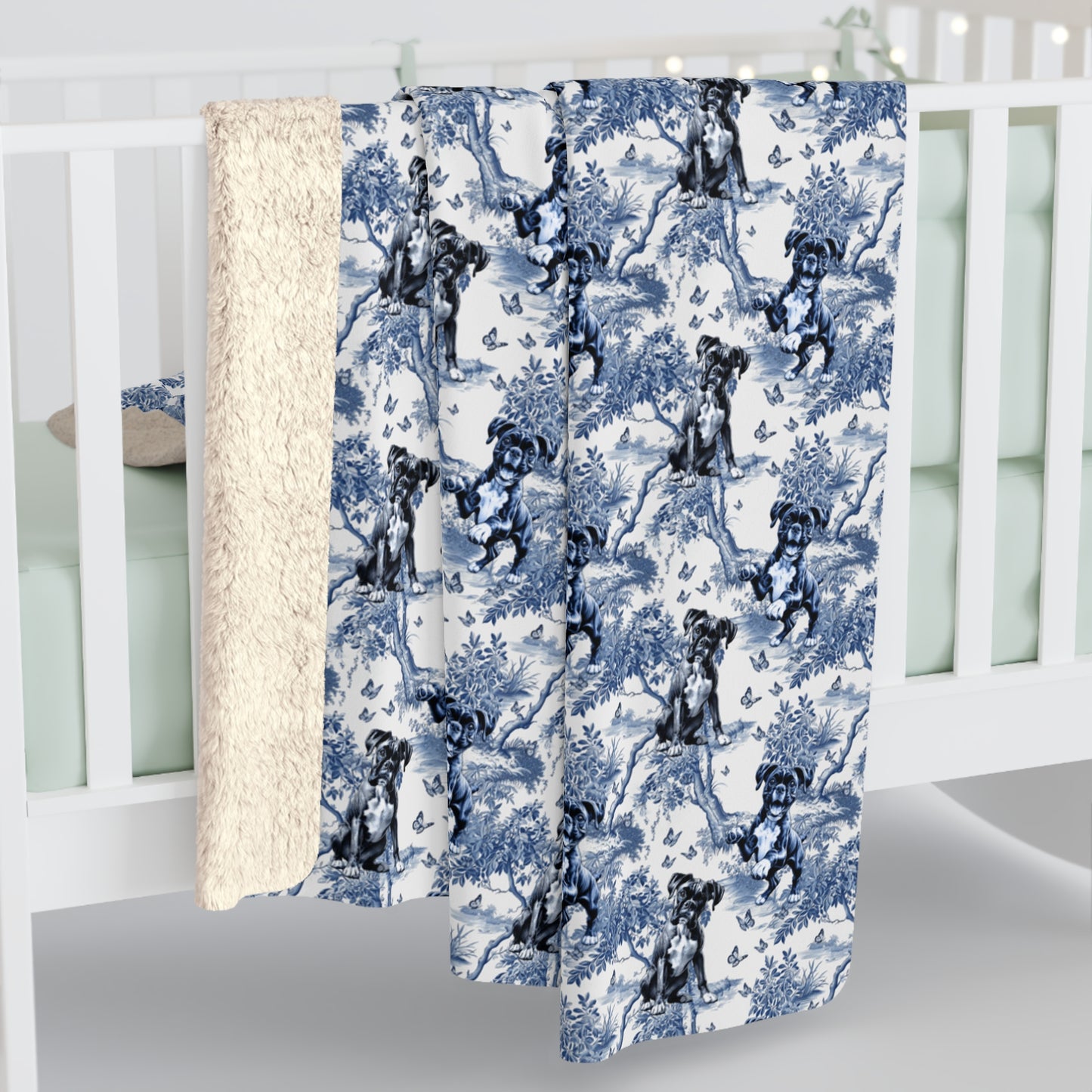 Boxer Dog Blanket - Toile
