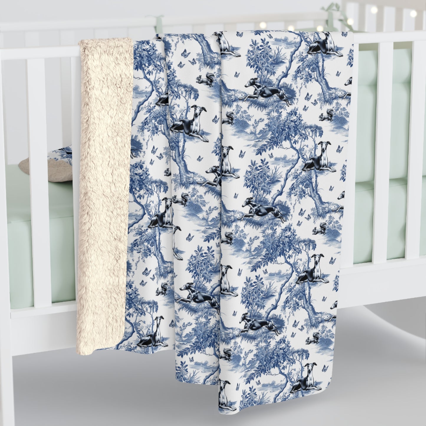 Italian Greyhound Blanket - Toile