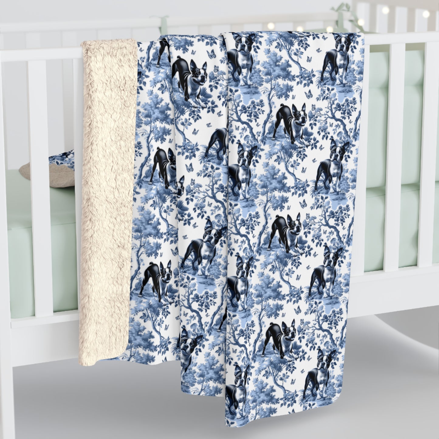 Boston Terrier Blanket - Toile