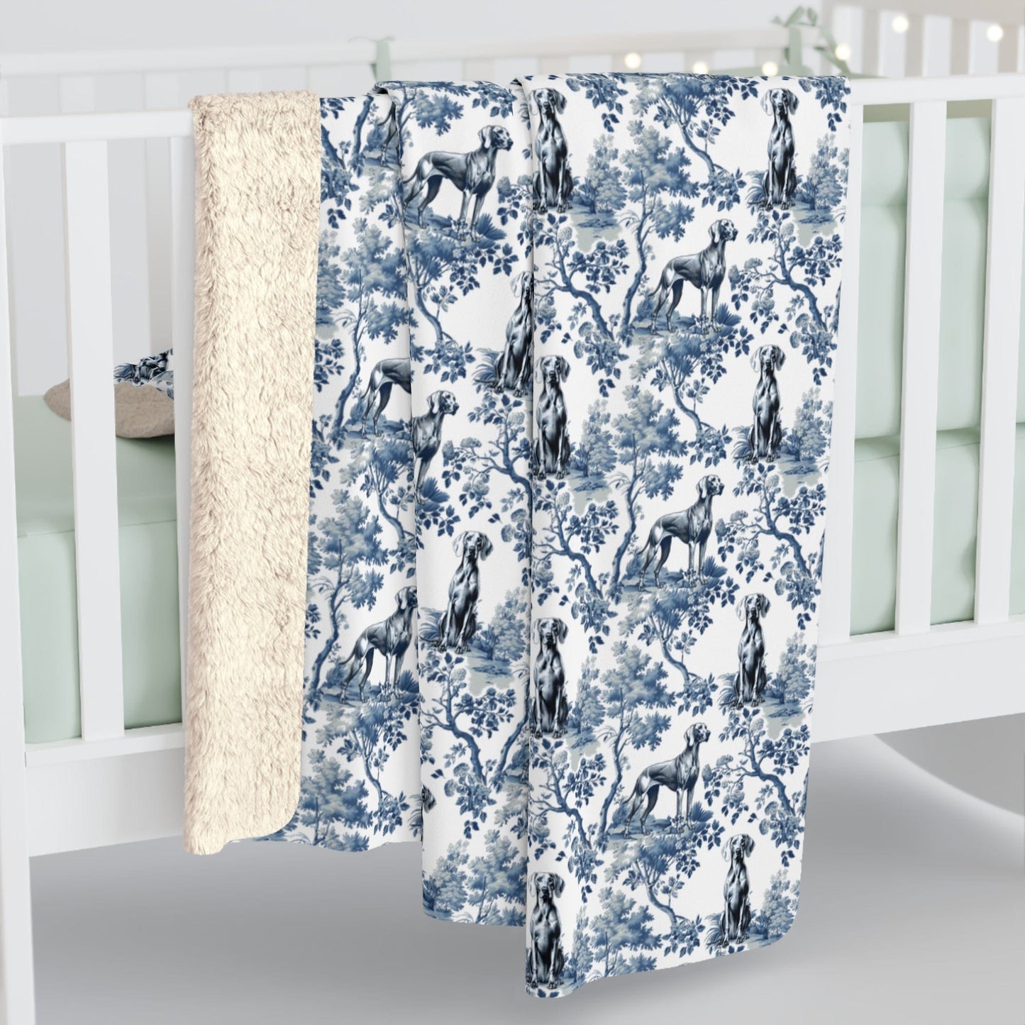 Weimaraner Blanket - Toile