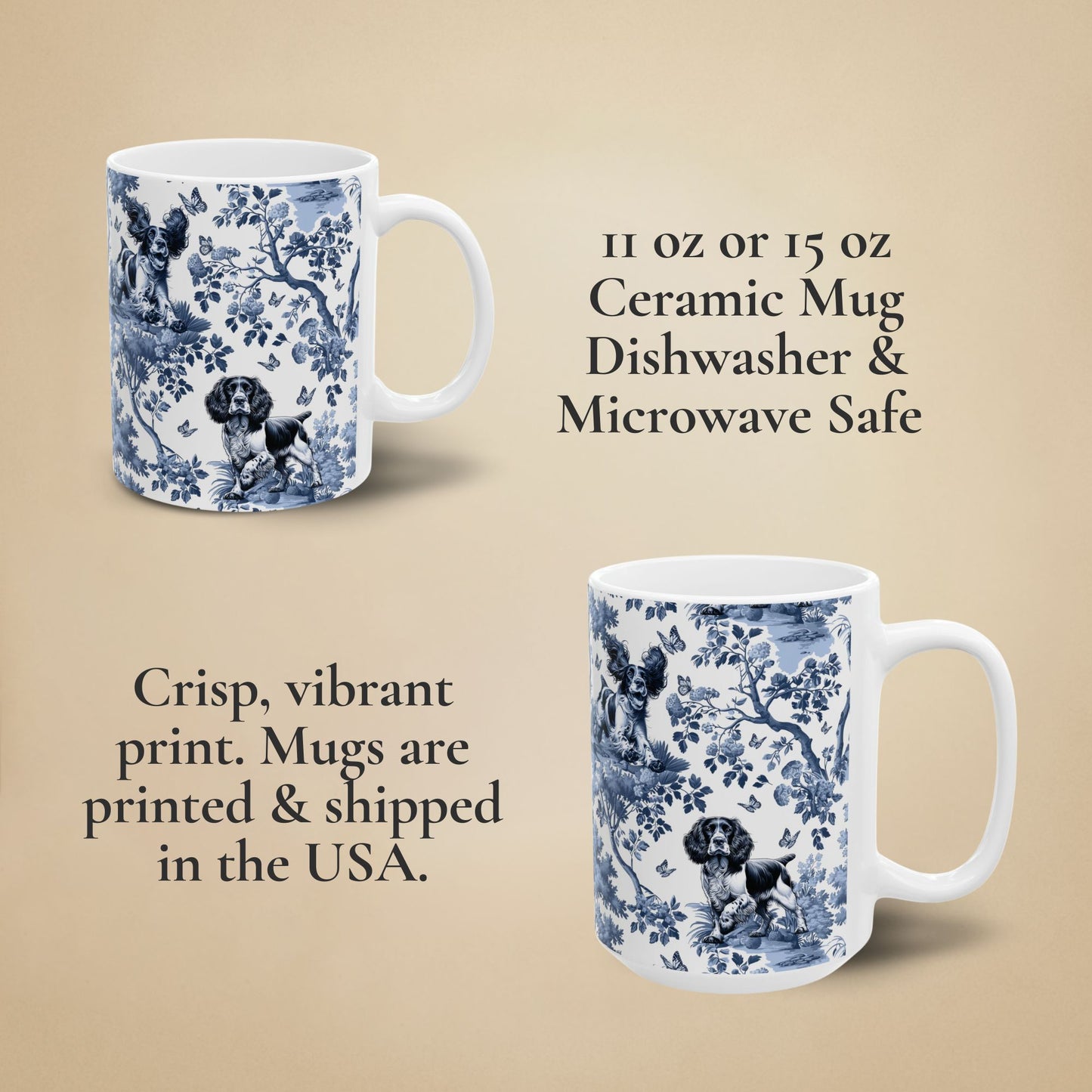 English Springer Spaniel Mug - Toile