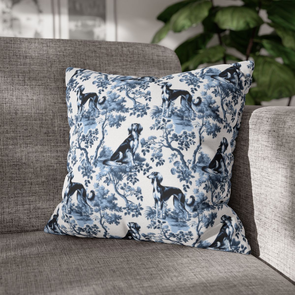 Saluki Pillow Cover - Toile