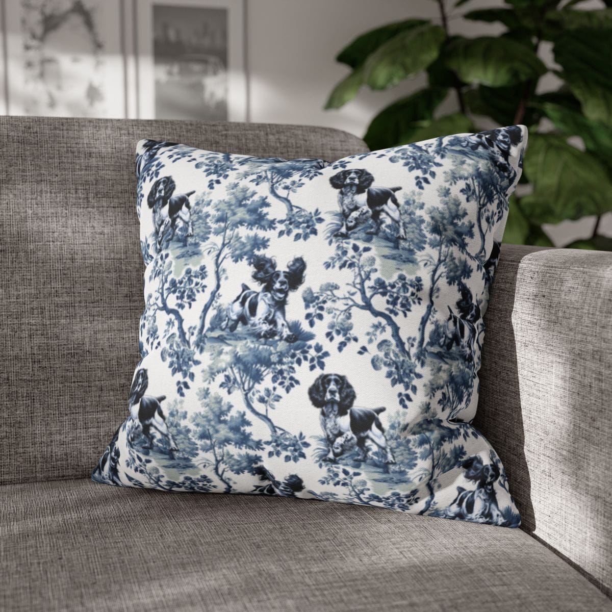 English Springer Spaniel Pillow Cover - Toile