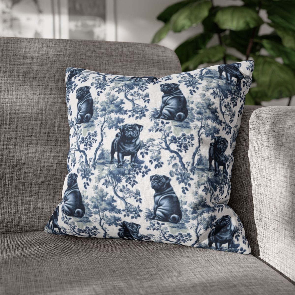 Pug Pillow Cover