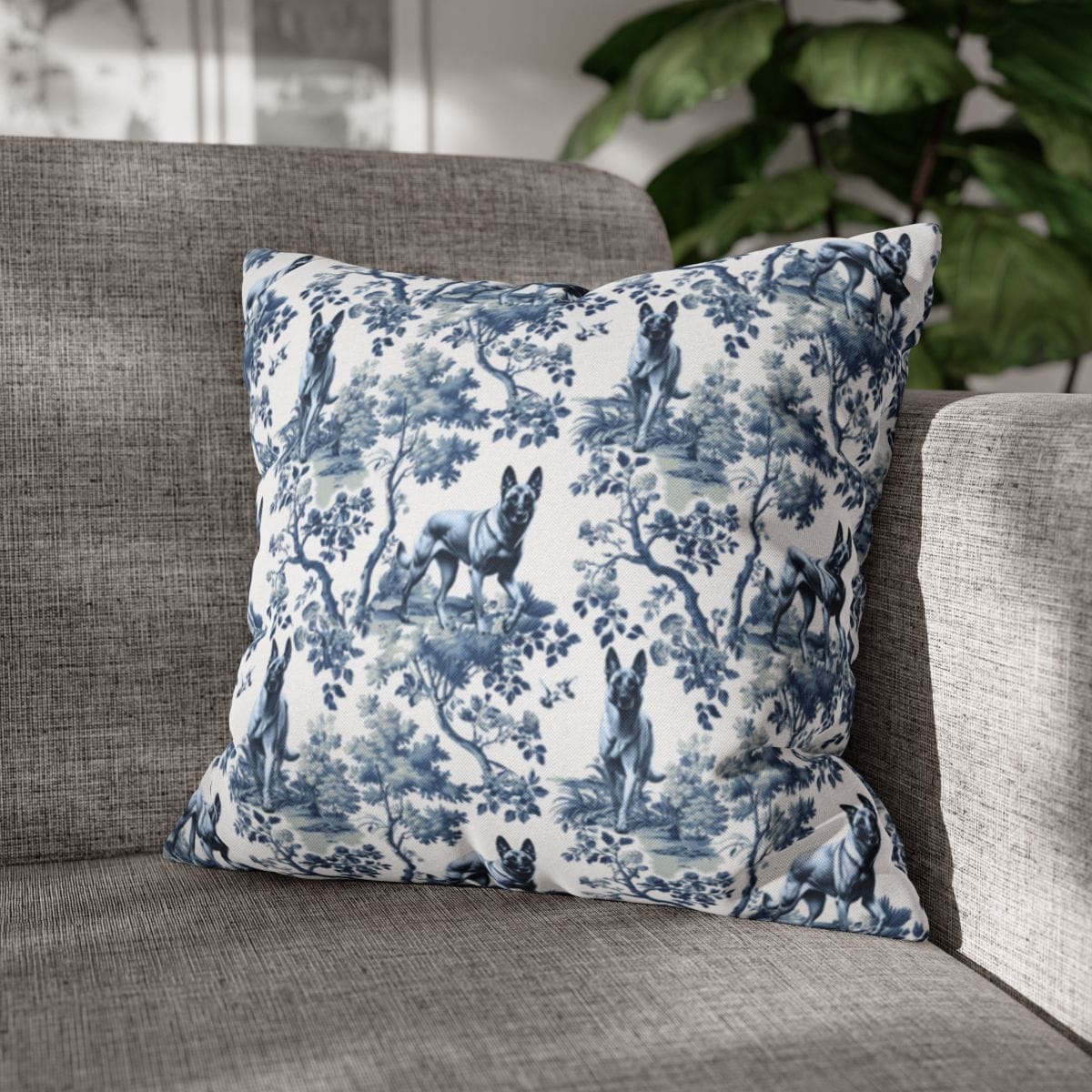 Belgian Malinois Pillow Cover - Toile
