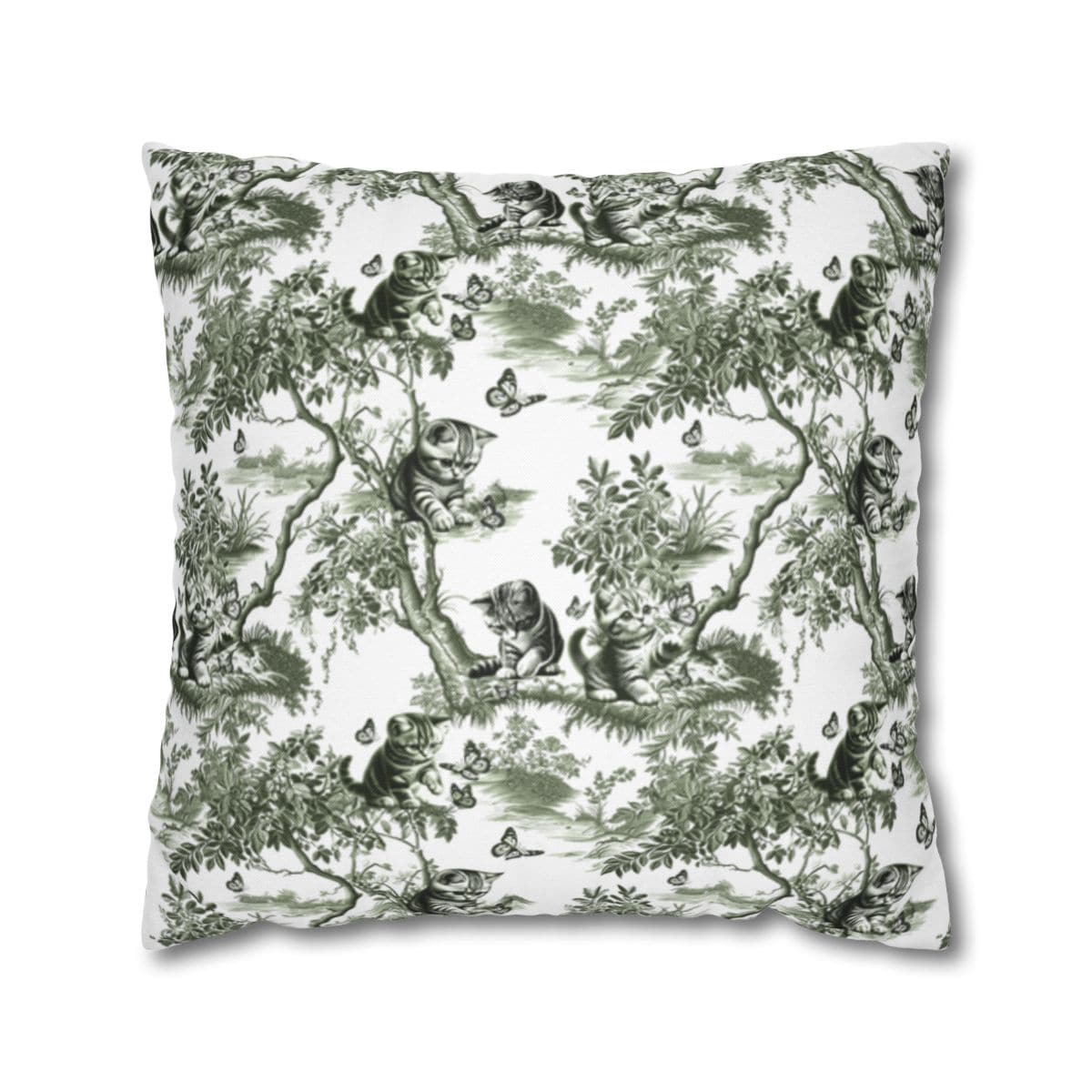 Cat Pillow Cover - Toile