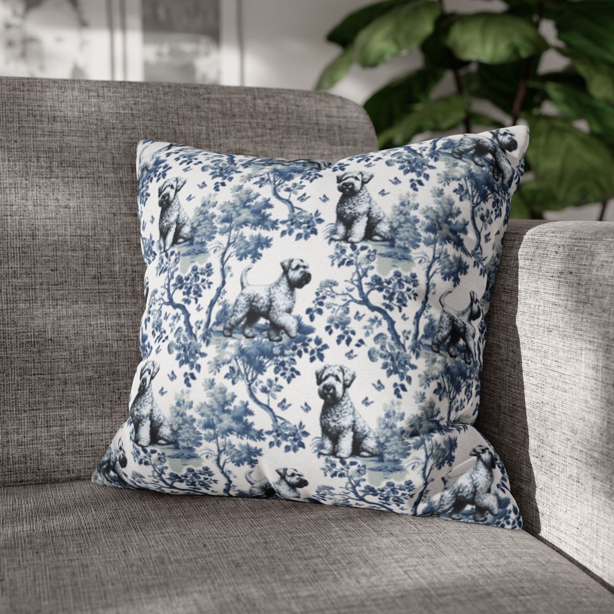 Wheaten Terrier Pillow Cover - Toile
