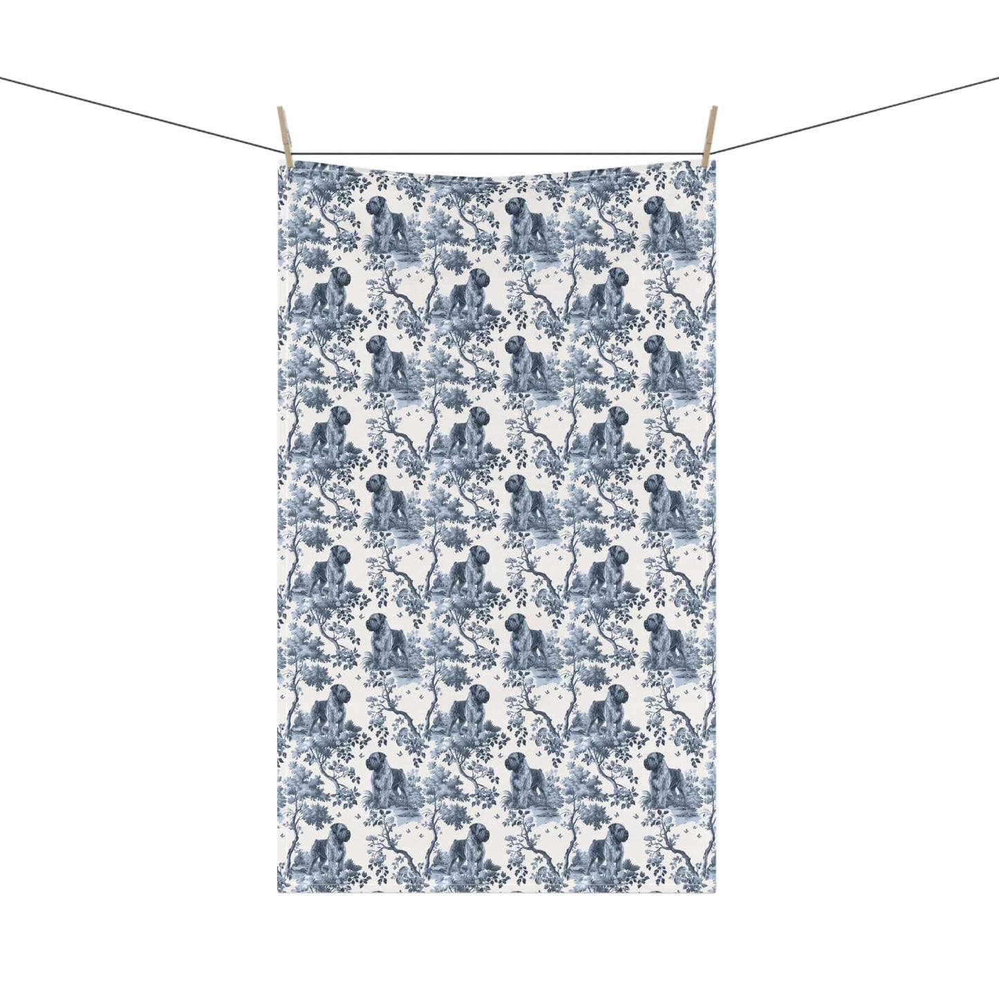 Bouvier des Flandres · Garden Toile Tea Towel