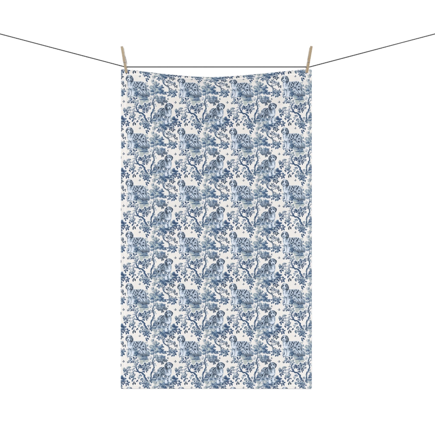 Aussiedoodle · Garden Toile Tea Towel