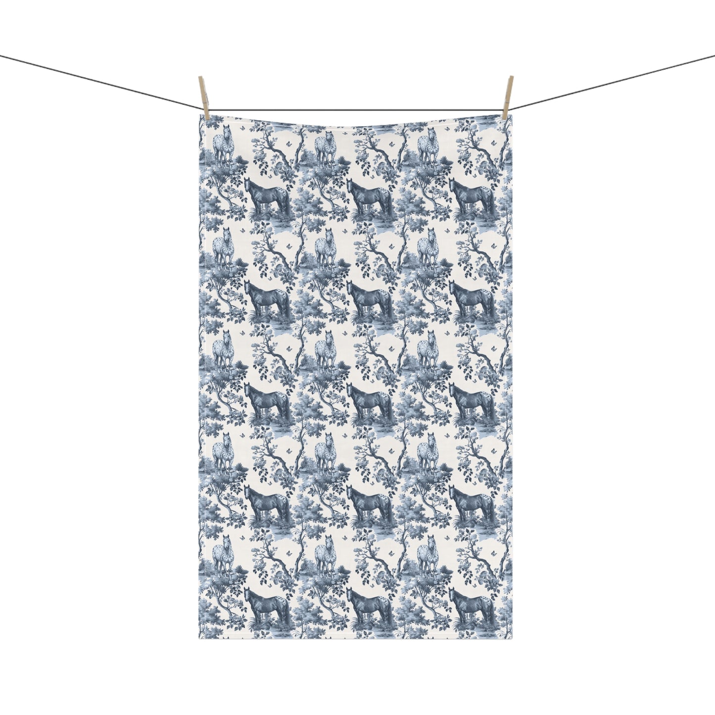 Appaloosa Horse Cotton Tea Towels -Toile Pattern