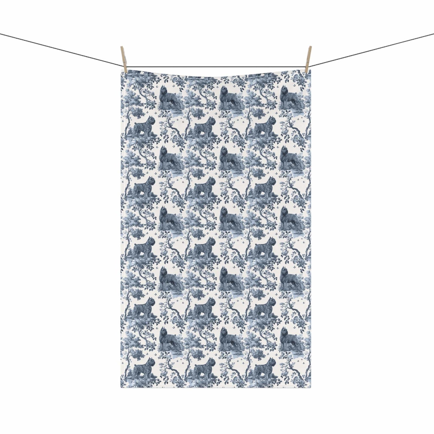 Bouvier des Flandres (Drop Ear) · Garden Toile Tea Towel