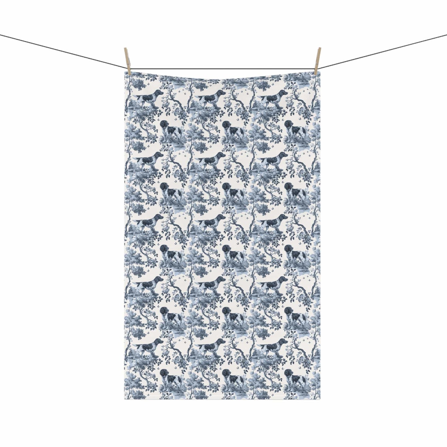 Large Munsterlander · Garden Toile Tea Towel