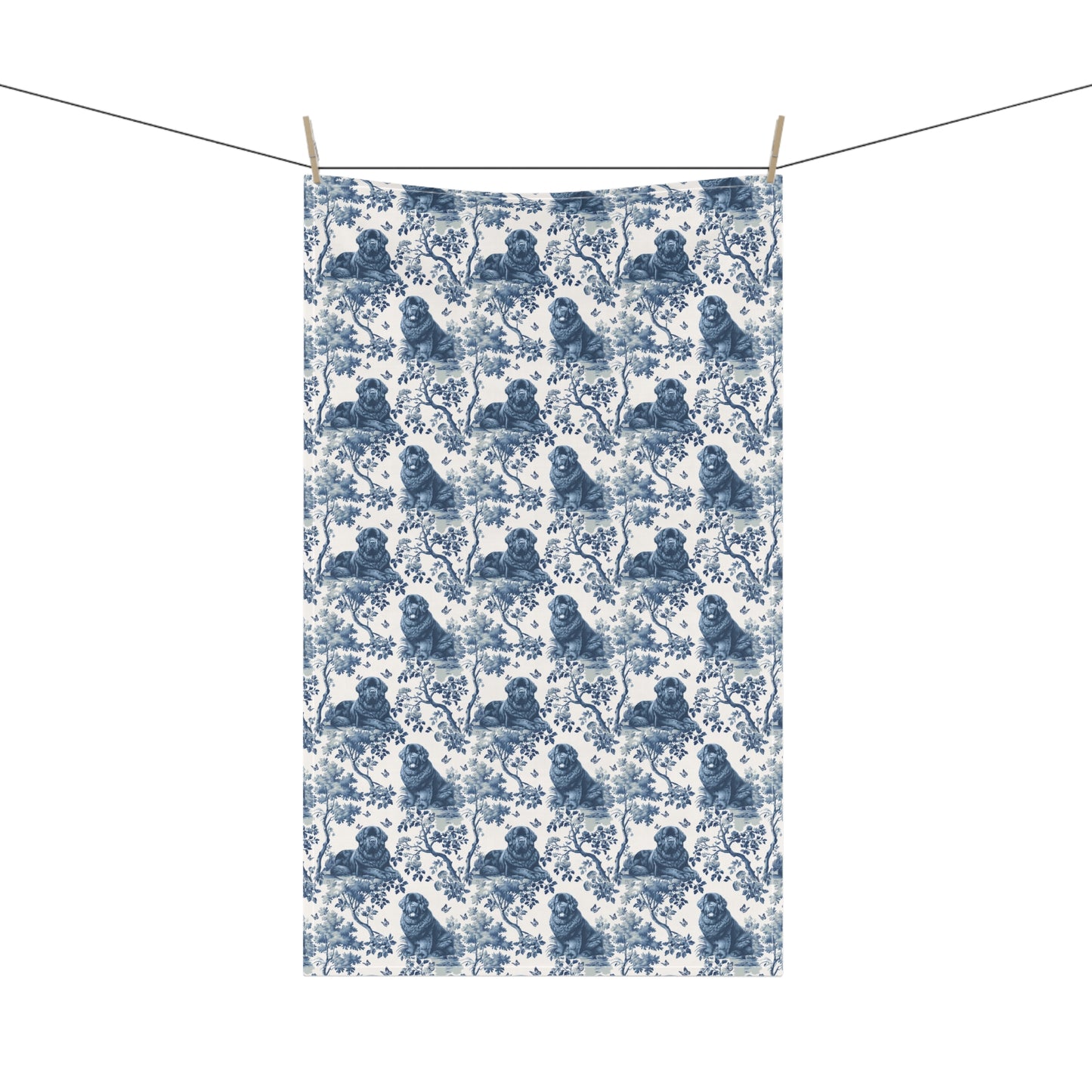Newfoundland Cotton Tea Towels -Toile Pattern
