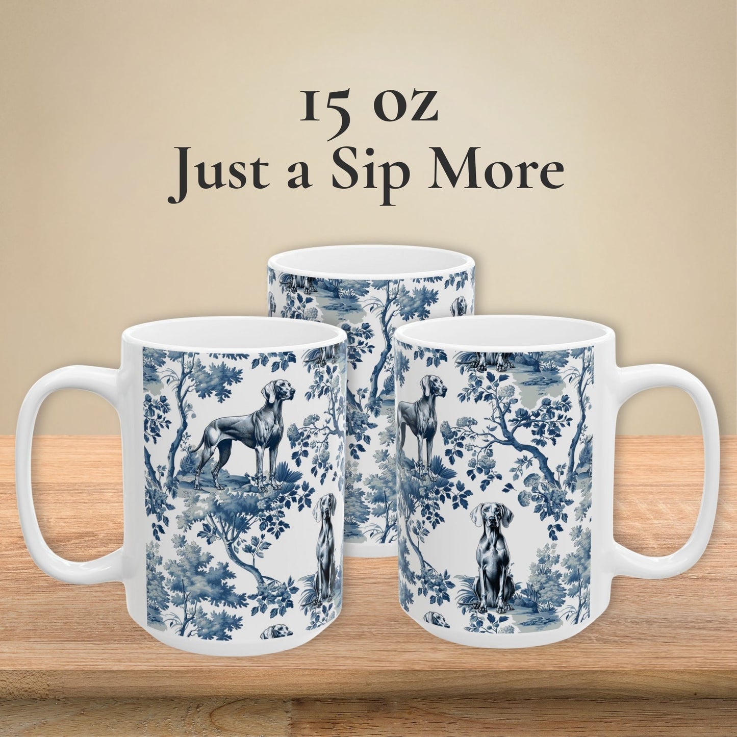Weimaraner Mug - Toile