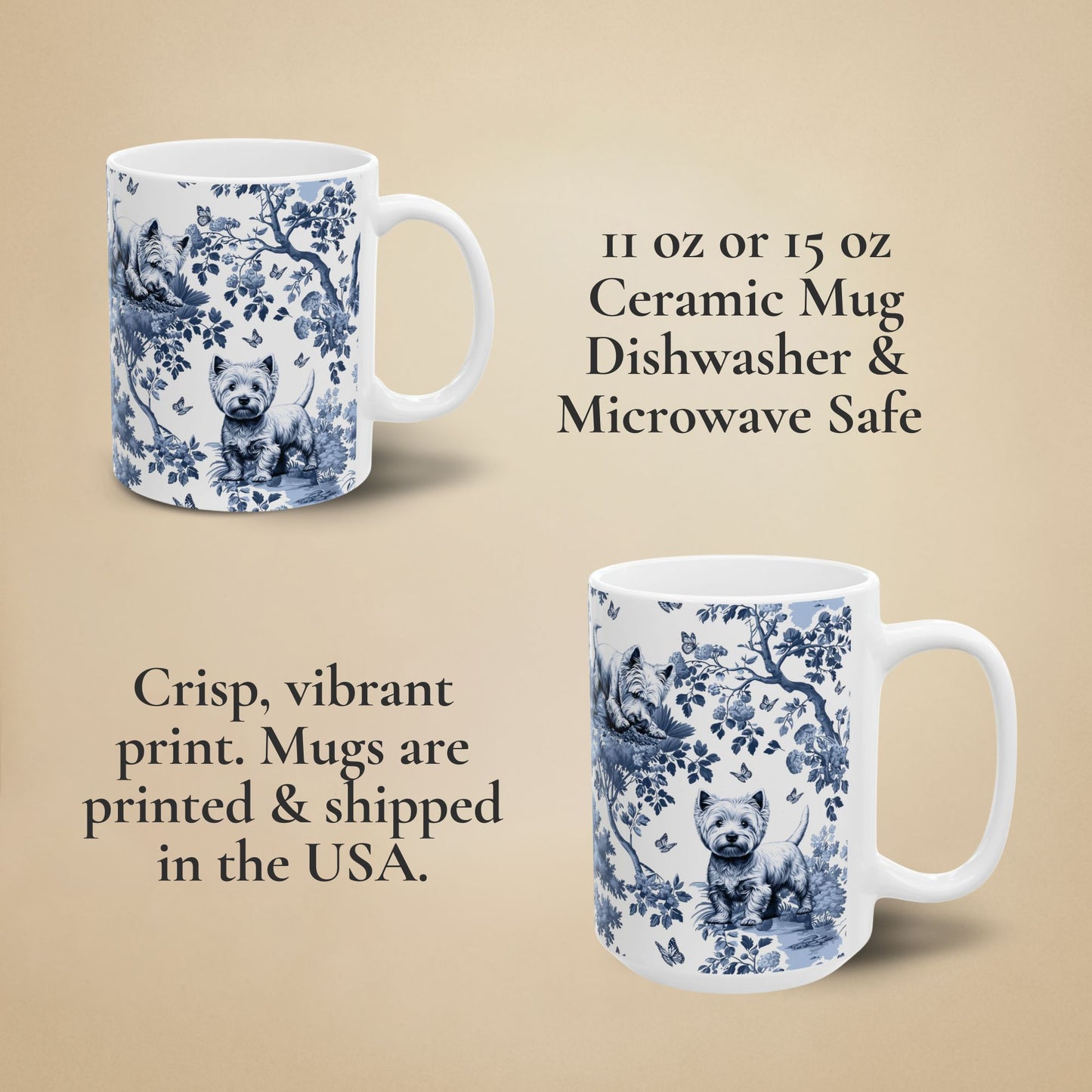 West Highland Terrier Mug - Toile