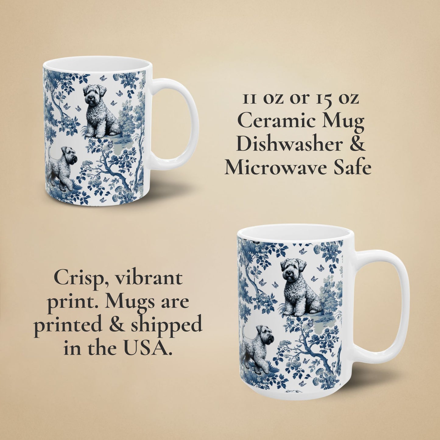 Wheaten Terrier Mug - Toile
