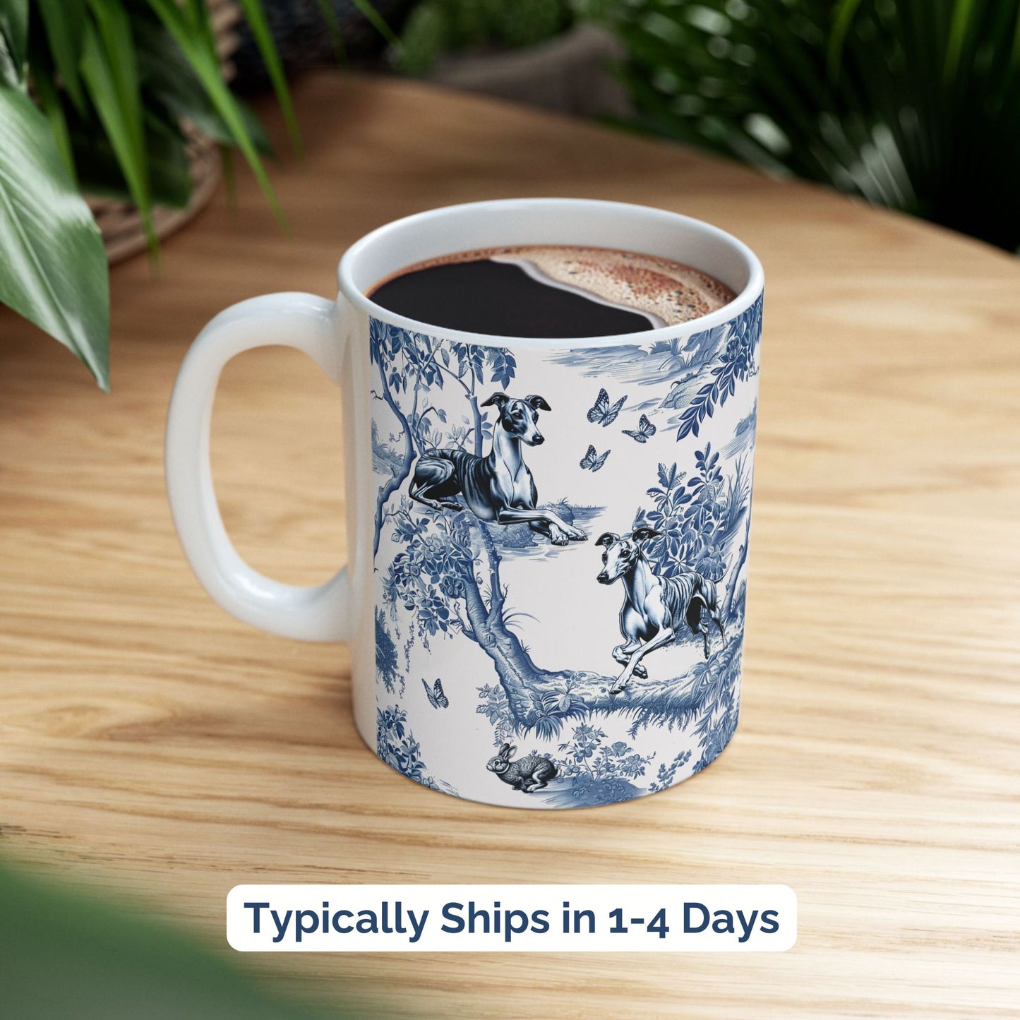 Whippet Mug - Toile
