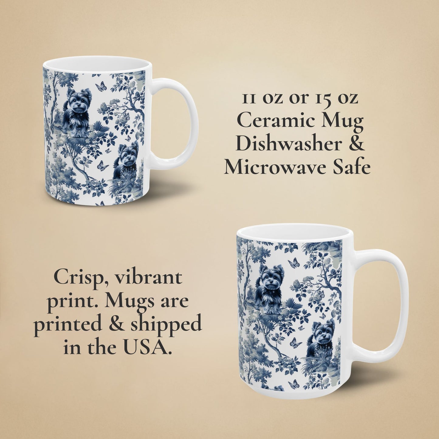 Yorkshire Terrier Mug - Toile