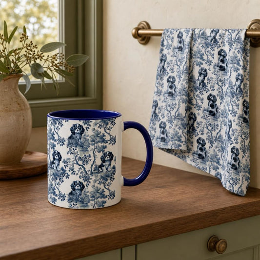 Breed dog mug and tea towel, dog Christmas gifts under $50