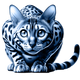 Bengal Cat toile