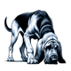 Bloodhound toile