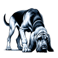 Bloodhound toile