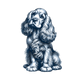 Cocker Spaniel toile