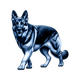 German Shepherd toile