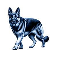 German Shepherd toile