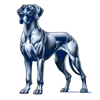Great Dane toile