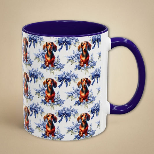 Dachshund Mug Coquette Floral