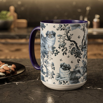 Tibetan Spaniel Toile Mug
