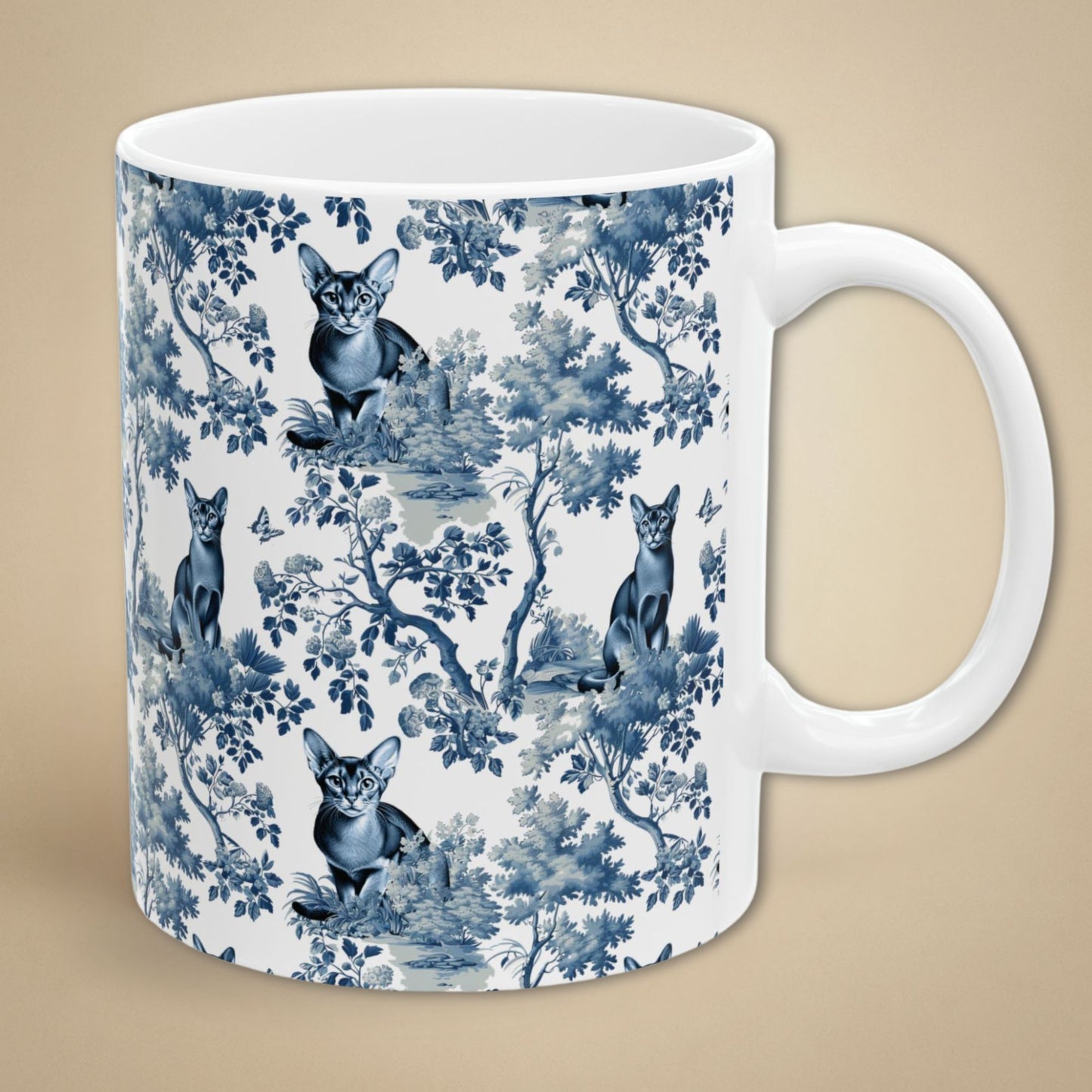 Abyssinian Cat Mug Toile