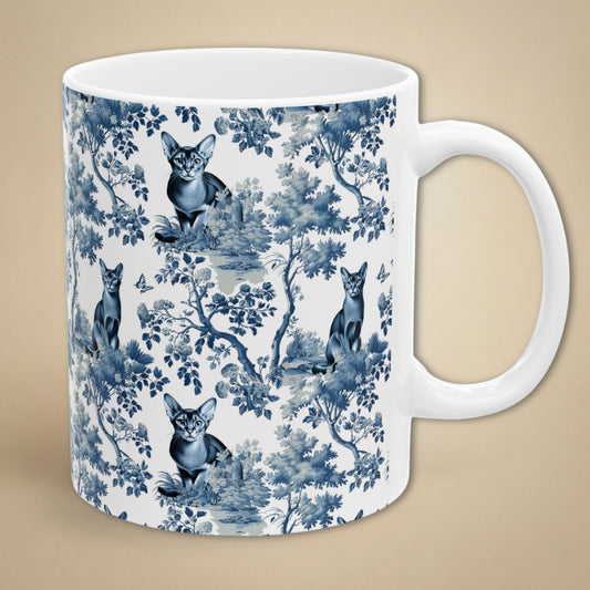 Abyssinian Cat Mug Toile