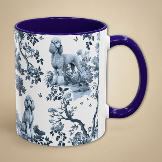 Standard Poodle Mug - Toile Pattern