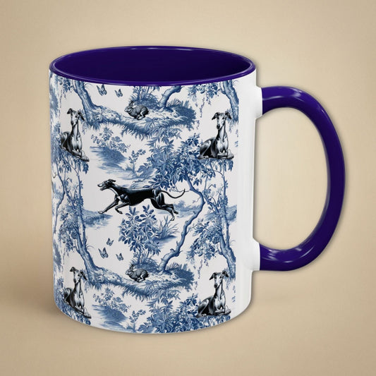 Greyhound Toile Mug