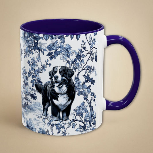 Bernese Mountain Dog Toile Mug
