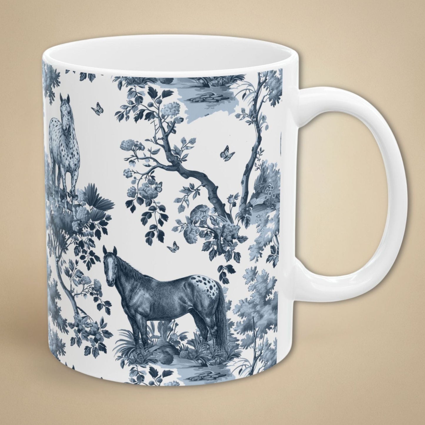 Appaloosa Horse Mug - Toile Pattern