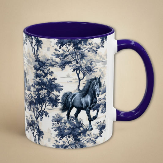 Horse Toile Mug