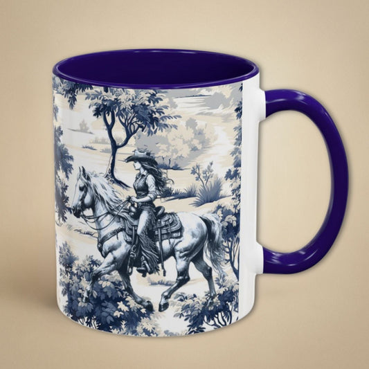 Horse Mug - Cowgirl Toile