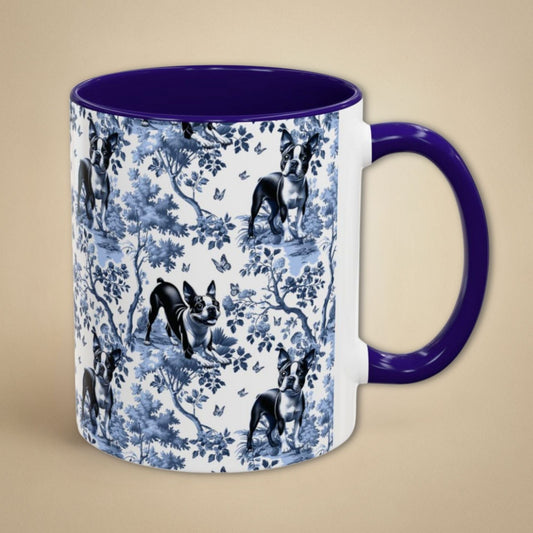 Boston Terrier Toile Mug