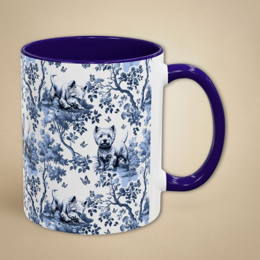 Westie Toile Mug - West Highland Terrier